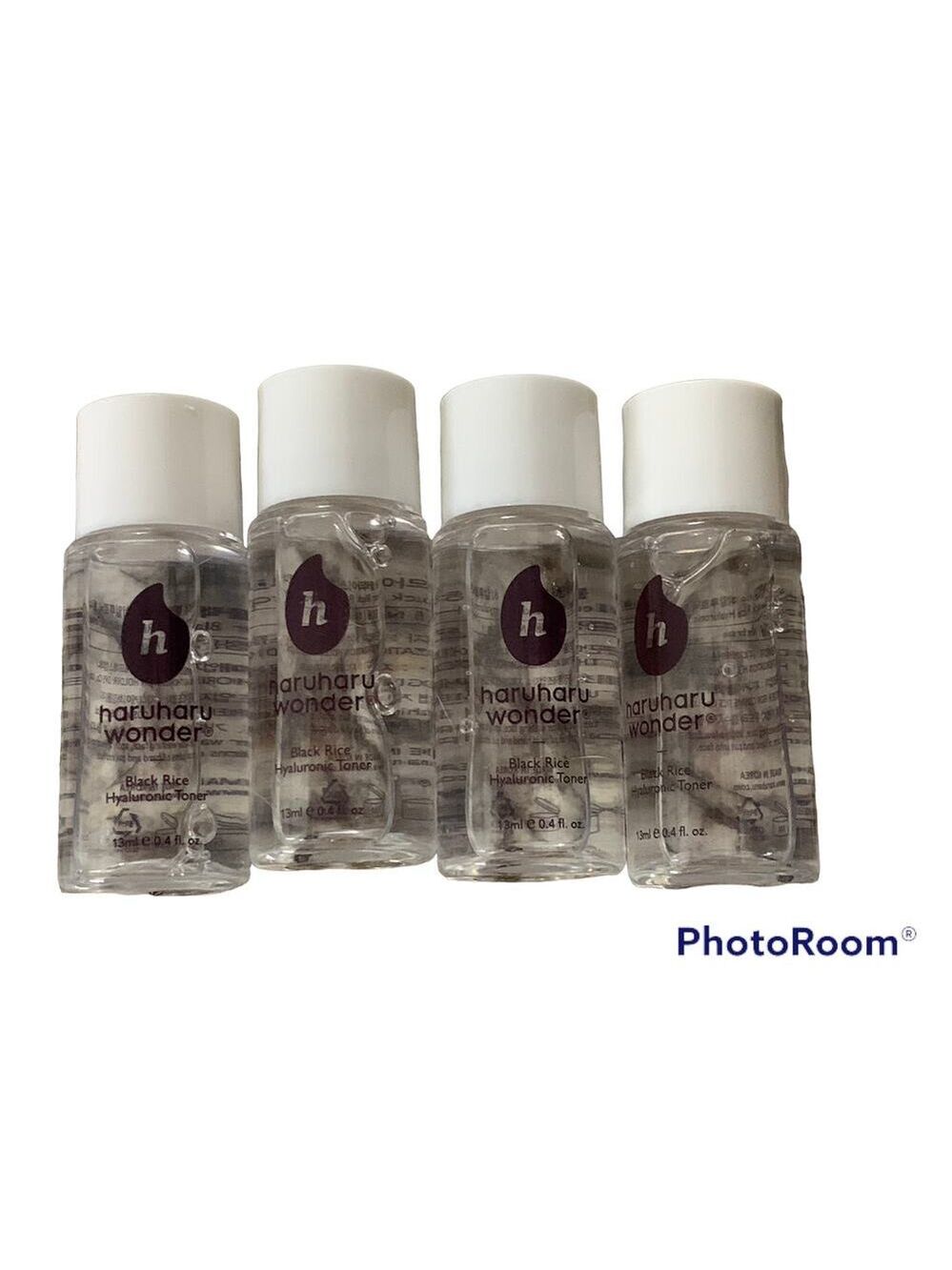 HARUHARU Wonder Black Rice Hyaluronic Toner Travel Mini 13ml/.4oz 4 Bottles